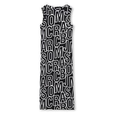 Vestido para niña y Teen Marc Jacobs negro all over logo